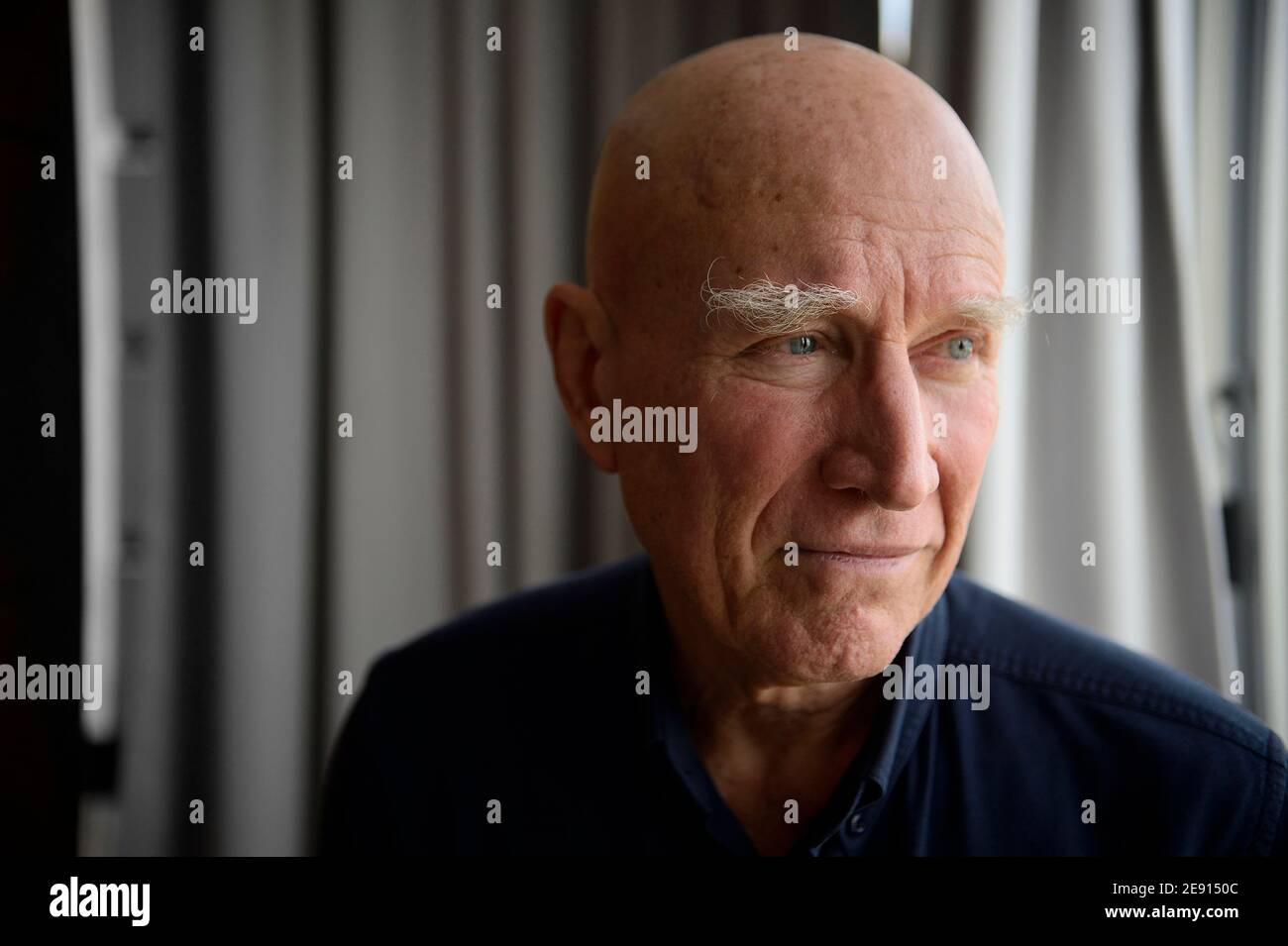 Sebastiao Salgado ritratto di famoso fotografo, documentario fotogiornalista, riceve tributo personalità Premio dal commercio della Camera Francia-Brasile Foto Stock