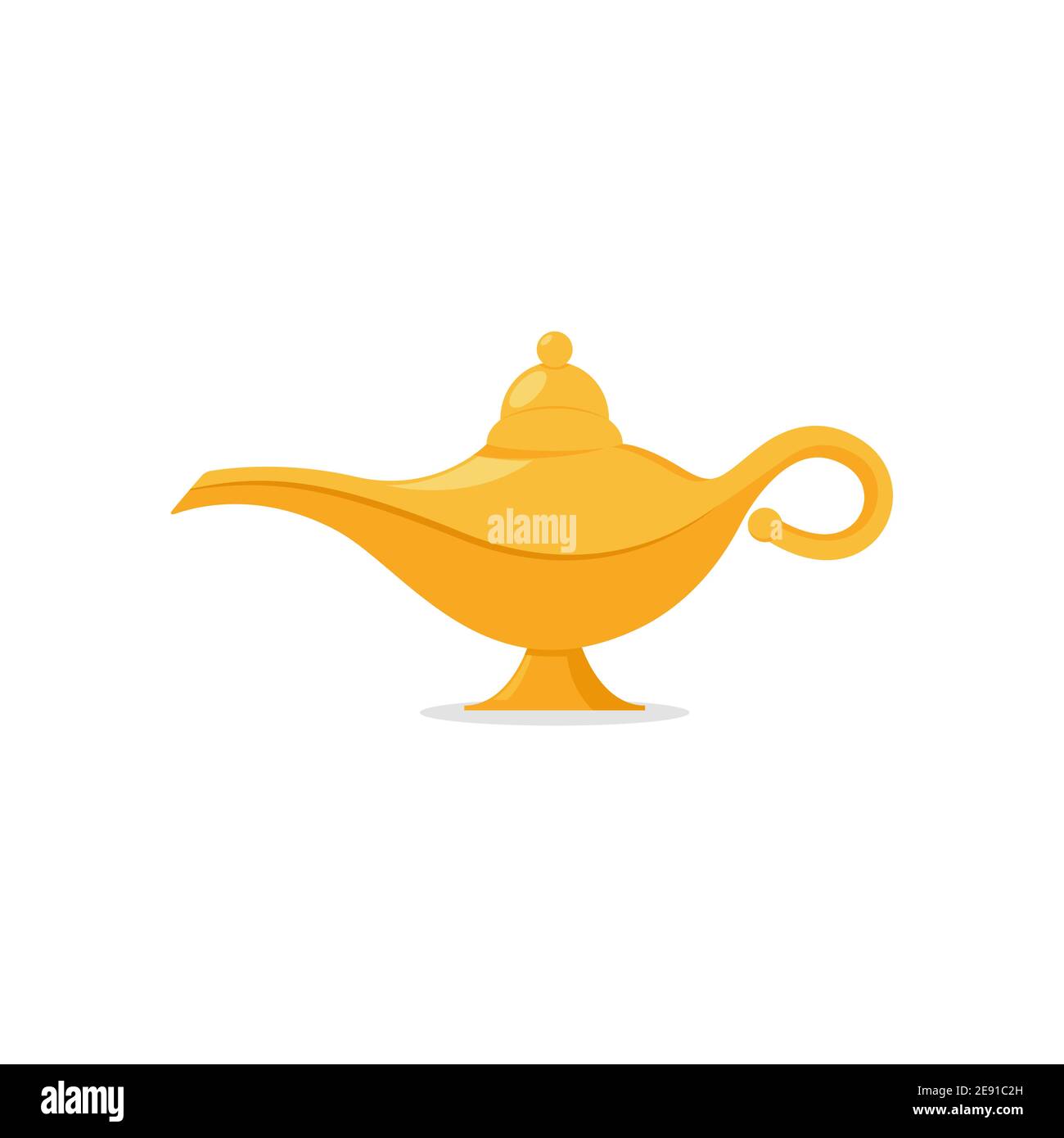Icona del vettore magico aladdin della lampada. Aladin genie lampada  bottiglia desiderio cartoon illustrazione Immagine e Vettoriale - Alamy