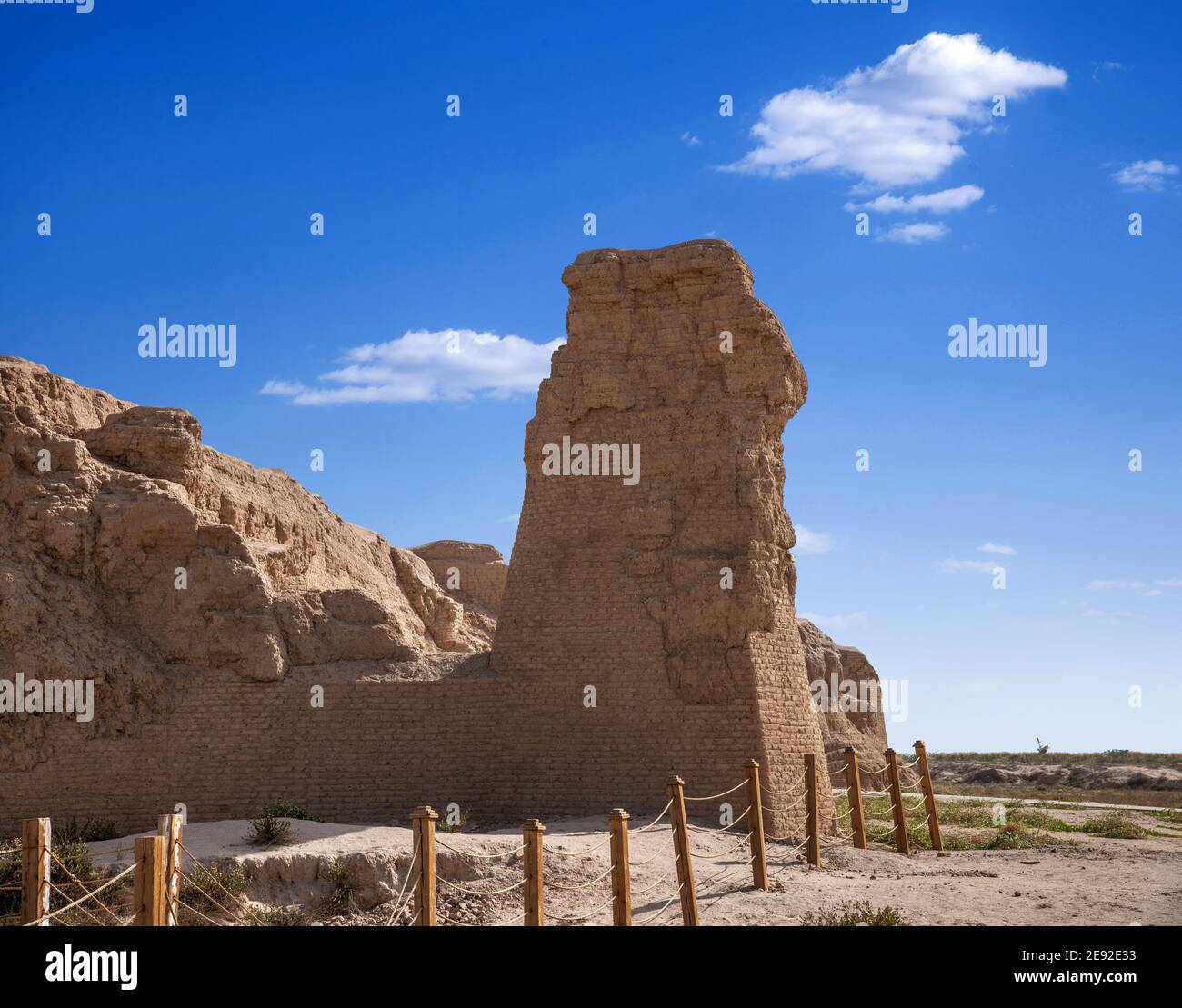 Xinjiang turpan rovine della città di gaochang Foto Stock