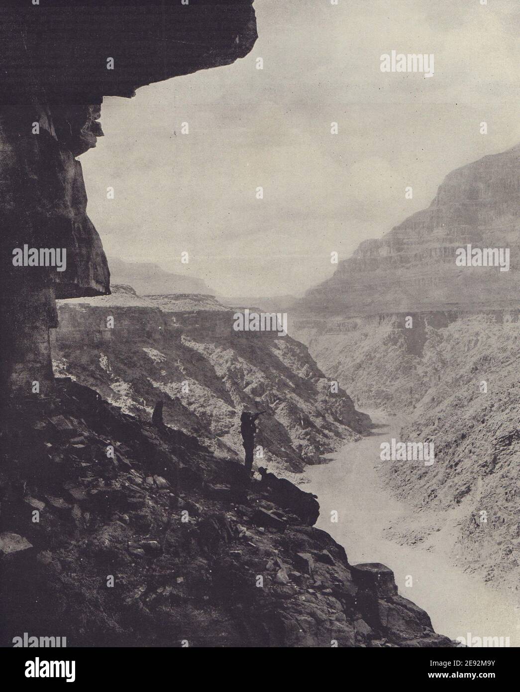Il Grand Canyon, Arizona. STODDARD 1895 vecchia stampa vintage Foto Stock