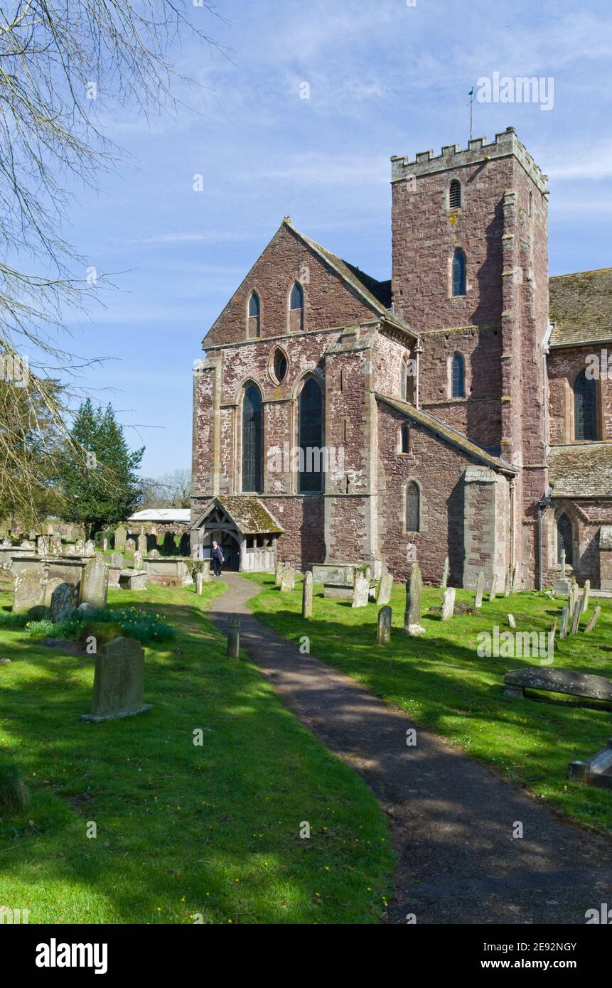 Dore Abbey, ex abbazia cistercense, ora chiesa parrocchiale, Golden Valley, Herefordshire, Regno Unito Foto Stock