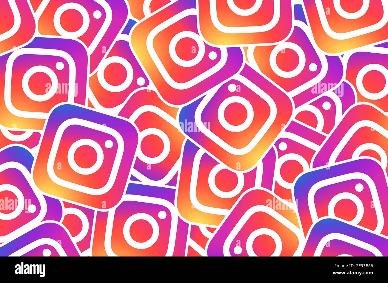 Instagram logo icona Foto Stock