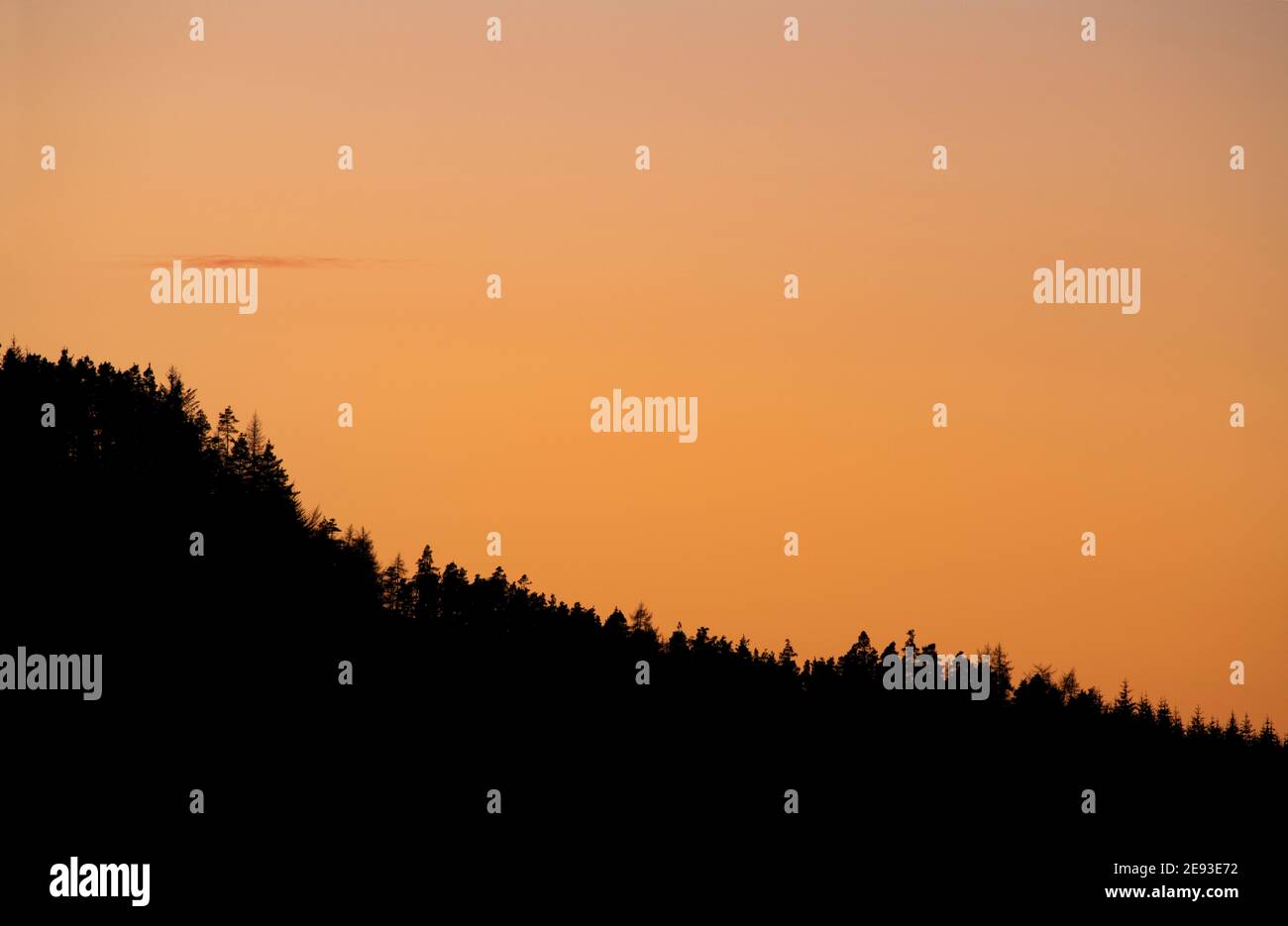 Tramonto d'autunno, Scozia Foto Stock