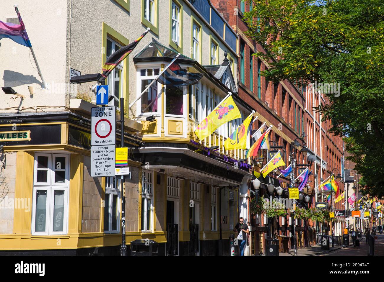 Regno Unito, Inghilterra, Greater Manchester, Manchester, Canal Street, Gay Village Foto Stock
