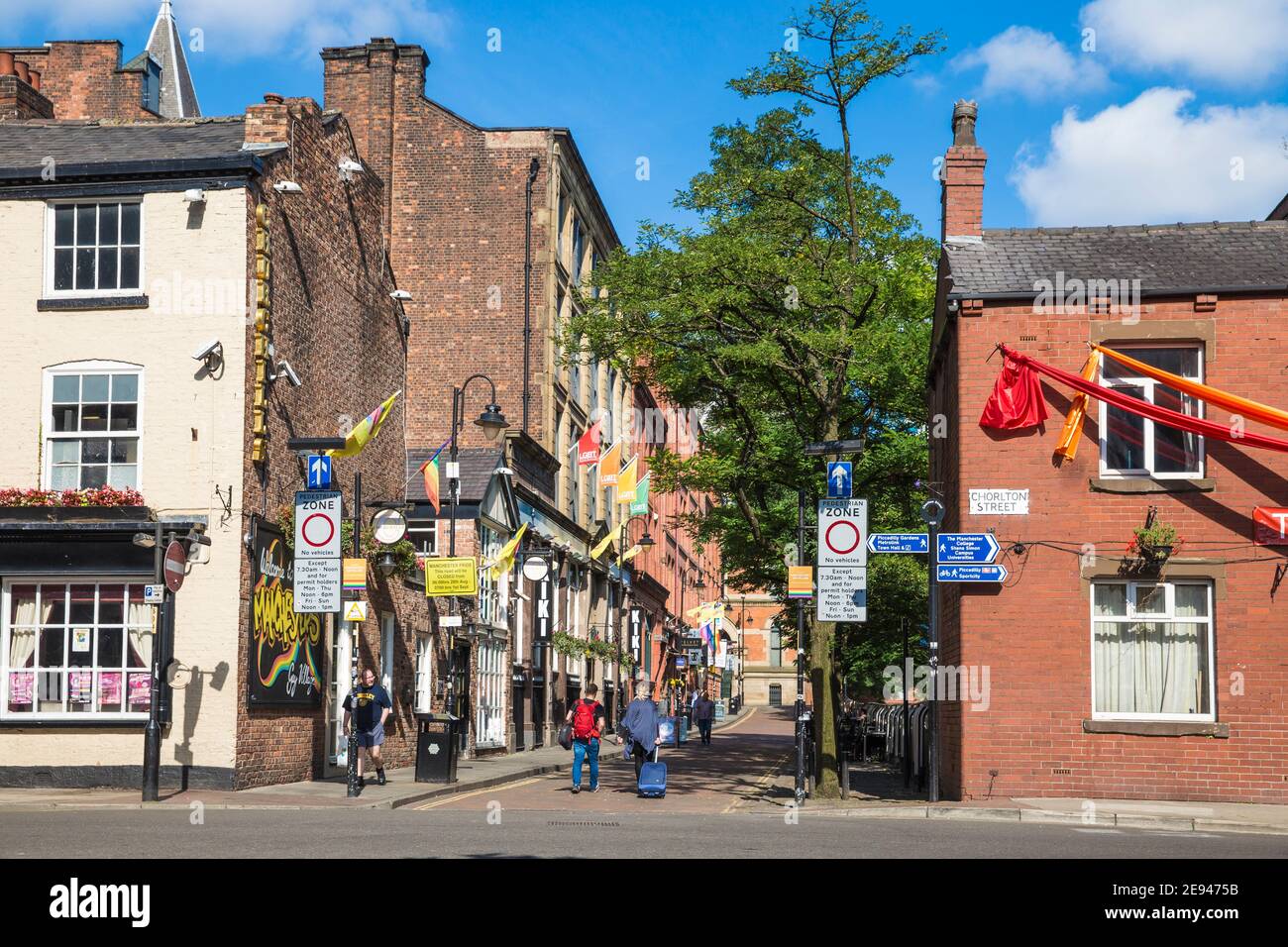 Regno Unito, Inghilterra, Greater Manchester, Manchester, Canal Street, Gay Village Foto Stock