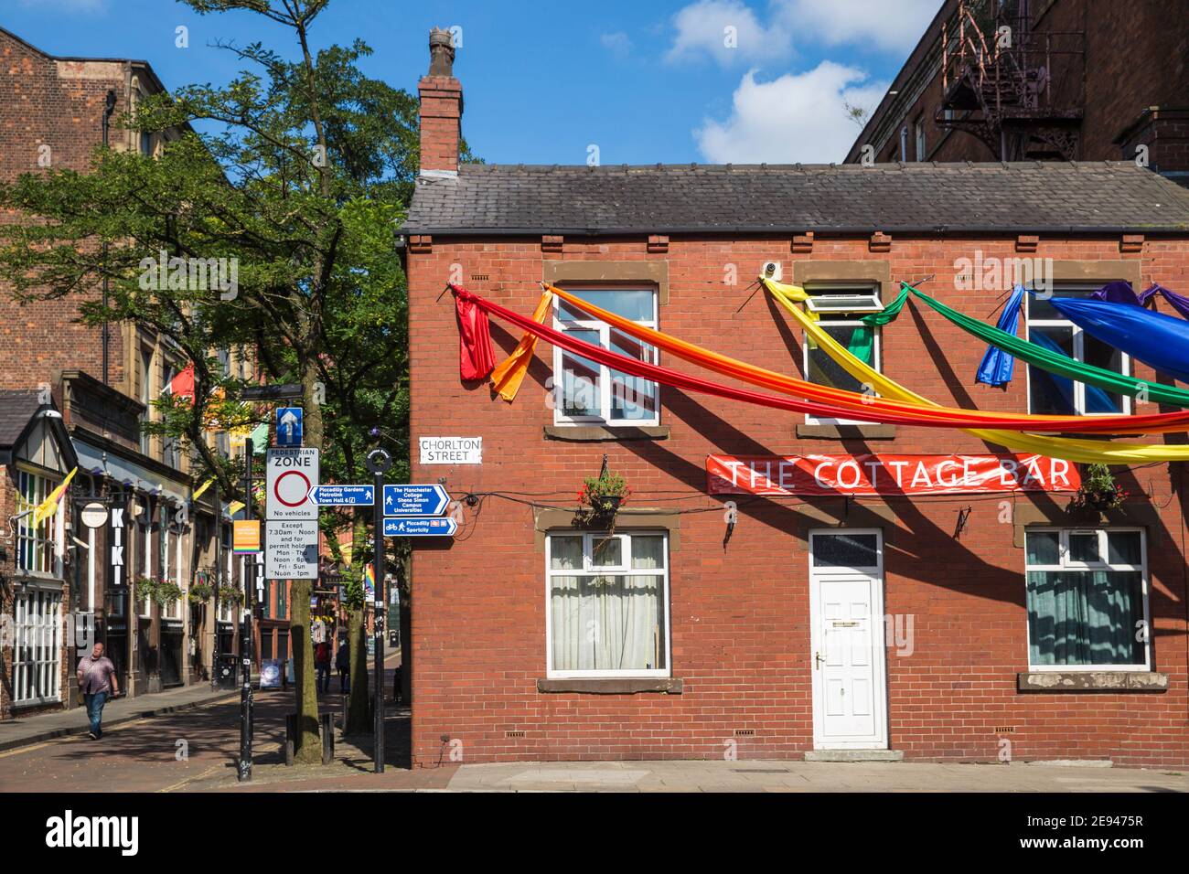 Regno Unito, Inghilterra, Greater Manchester, Manchester, Canal Street, Gay Village Foto Stock