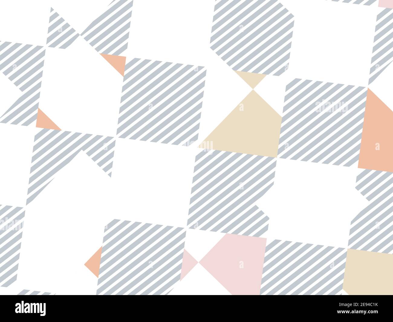 Sfondo di elementi geometrici astratti. Immagine vettoriale banner color pastello. Illustrazione Vettoriale