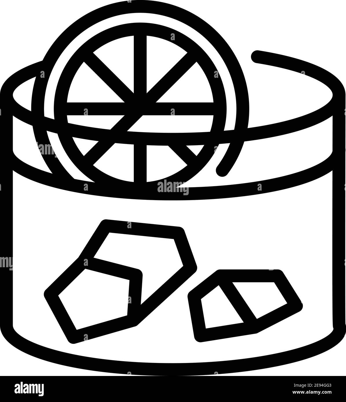 Icona in vetro borbonico. Contorno vetro borbonico vettore icona per web design isolato su sfondo bianco Illustrazione Vettoriale