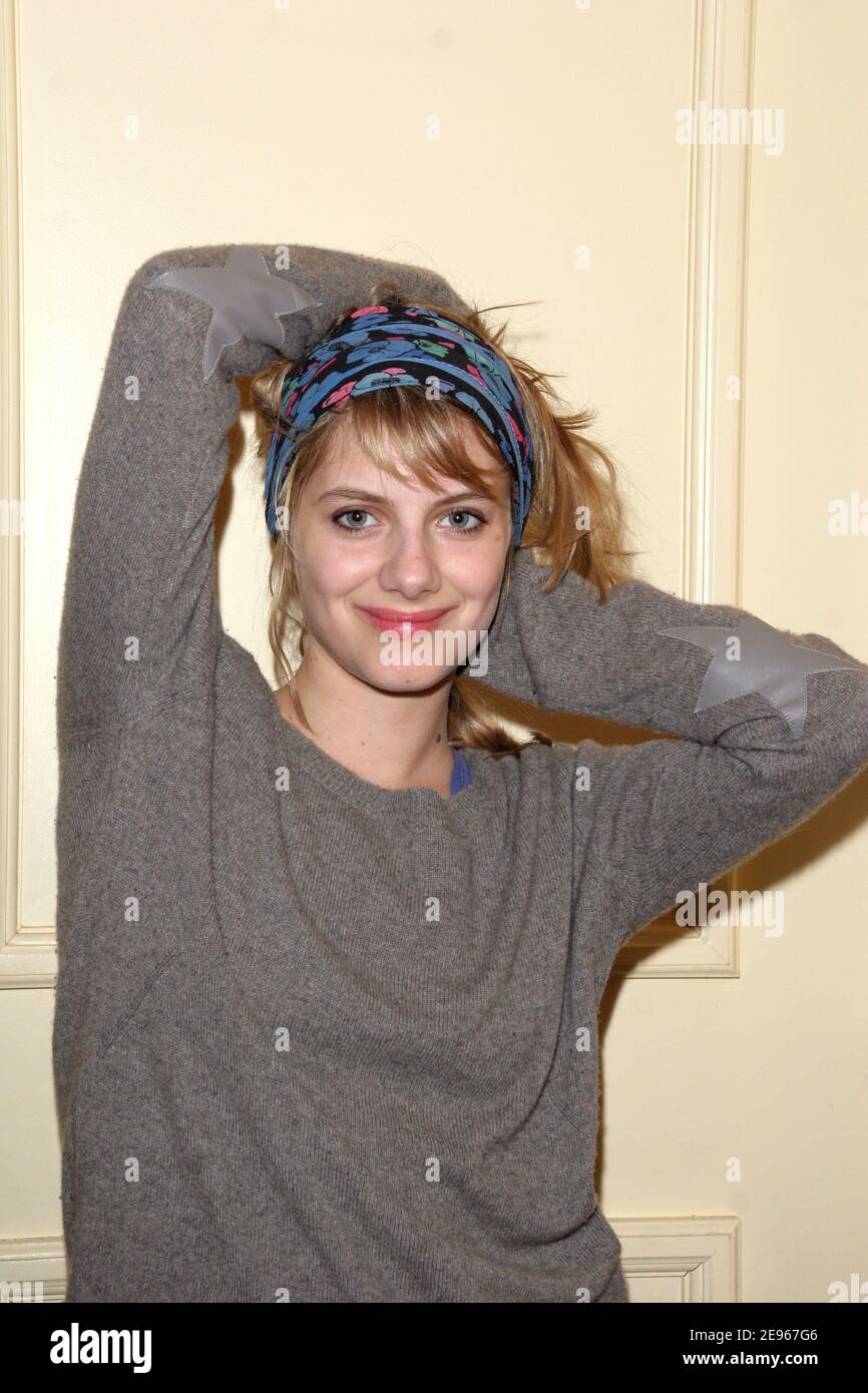 Melanie Laurent si pone durante il 17° Festival del Cinema di Valenciennes, in Francia, il 18 marzo 2006. Foto di Denis Guignebourg/ABACAPRESS.COM Foto Stock