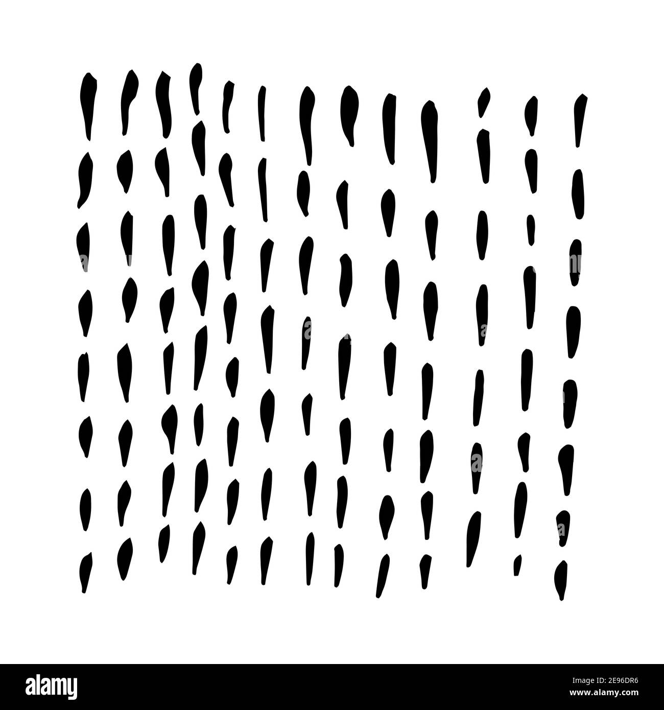 Macchie nere, pennellate realizzate con inchiostro. Forme e silhouette grunge per il tuo design. Può essere utilizzato come sfondo nel progetto. Illustrazione Vettoriale