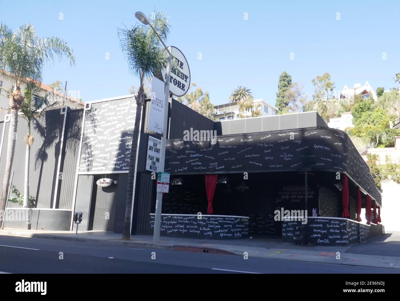 Los Angeles, California, USA 2 febbraio 2021 UNA visione generale dell'atmosfera il Comedy Store su Sunset Blvd il 2 febbraio 2021 a Los Angeles, California, USA. Foto di Barry King/Alamy Stock foto Foto Stock