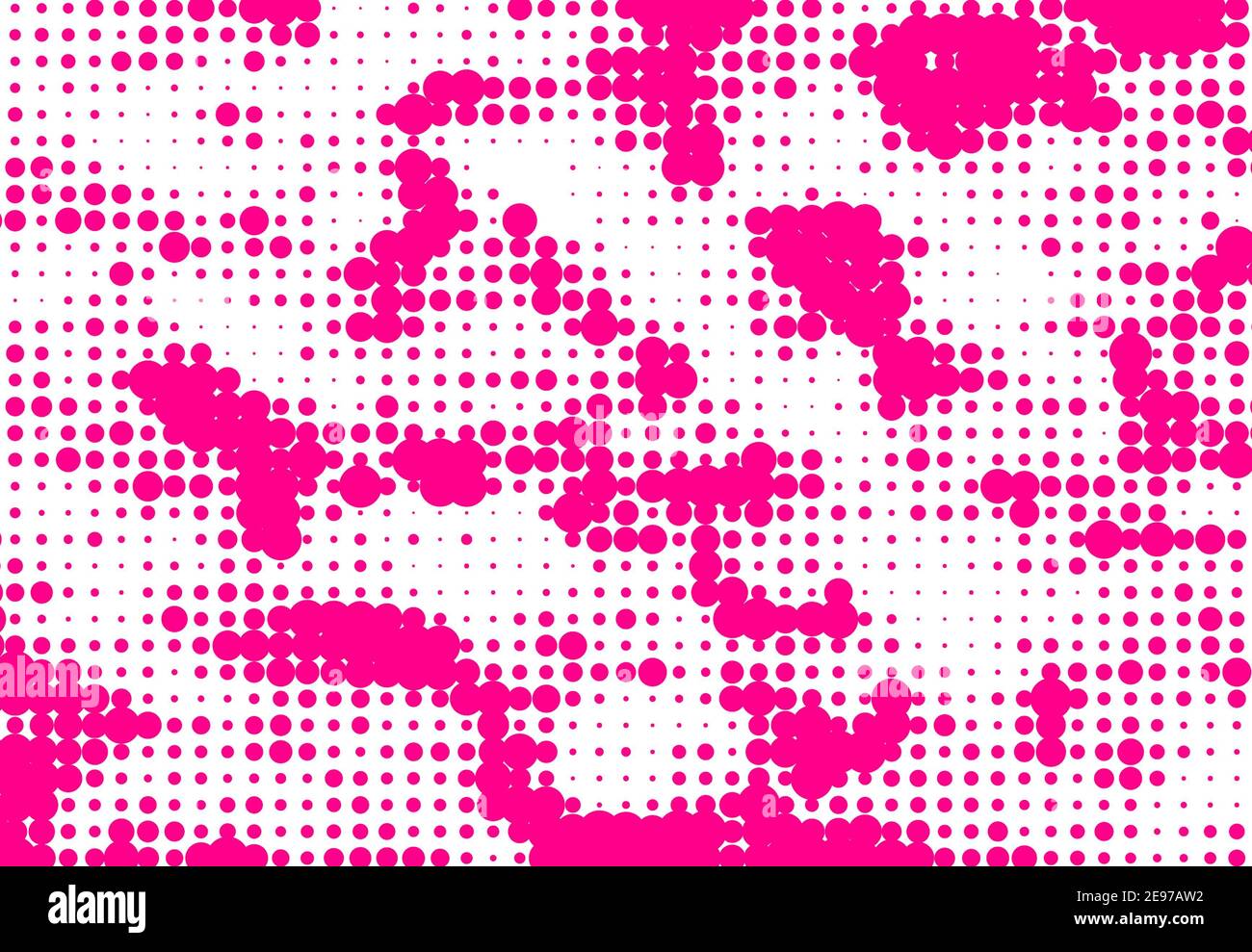 Astratto rosa e bianco i punti di mezzitoni sfumati influiscono sullo sfondo. Foto Stock