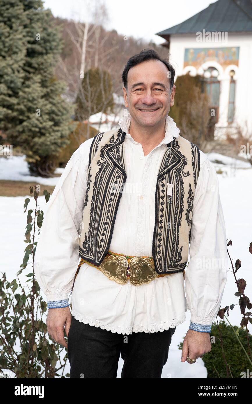 Il principe Gregorio di Ghika si pone dopo la reale Cristianazione della principessa Maria Alexandra di Romania al Monastero di Valeny, il 23° gianario 2021 a Valeny, Romania. David Niviere/ABACAPRESS.COM Foto Stock