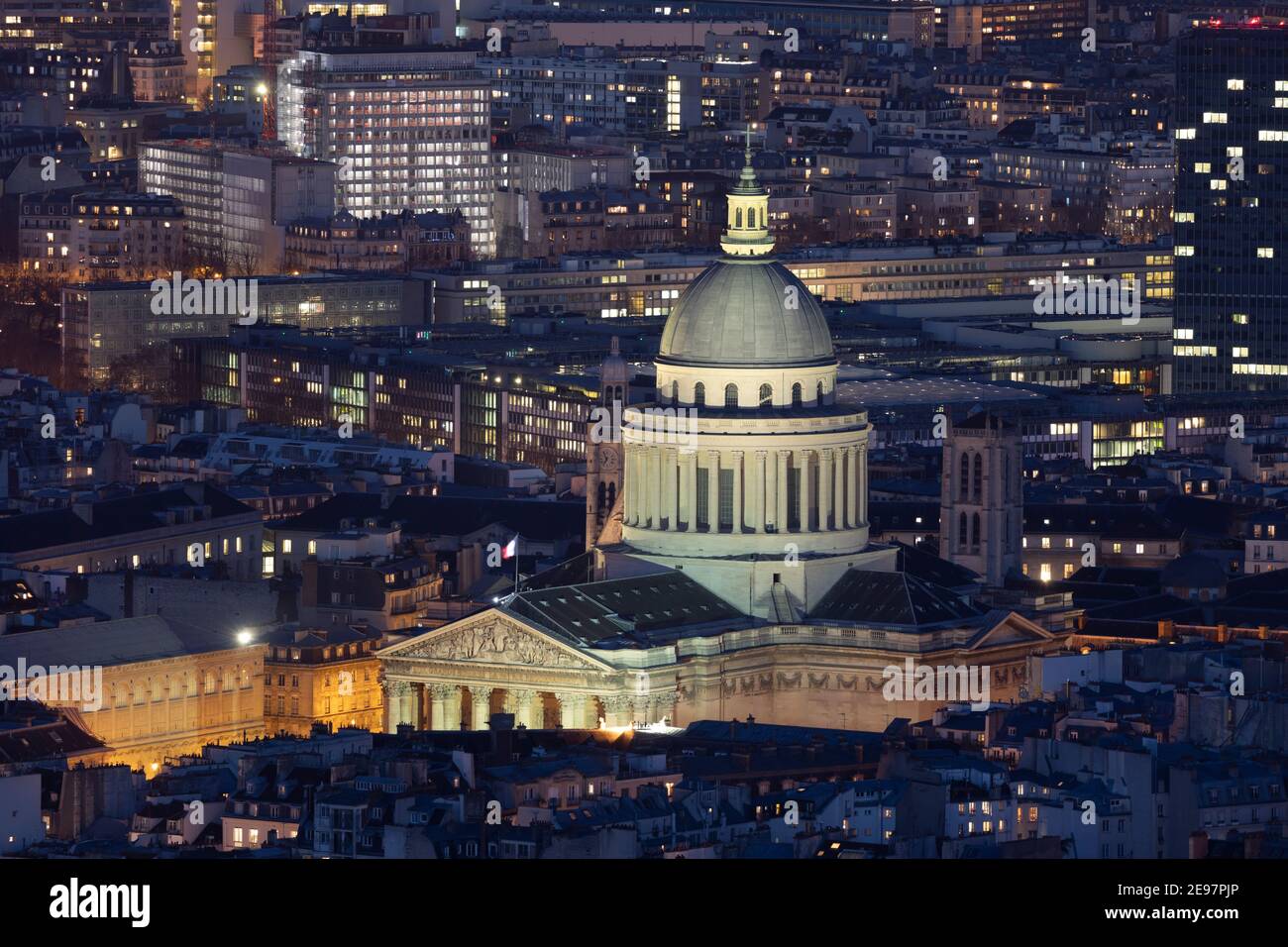 Il Pantheon a Parigi, Francia. Costruito dal 1758 al 1790, il Pantheon è un monumento nel 5 ° arrondissement di Parigi. Foto Stock
