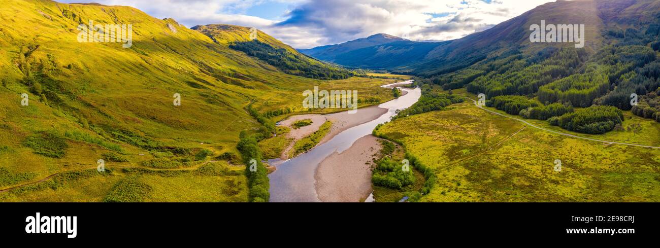 River Orchy, Glen Orchy, Scozia, Regno Unito Foto Stock