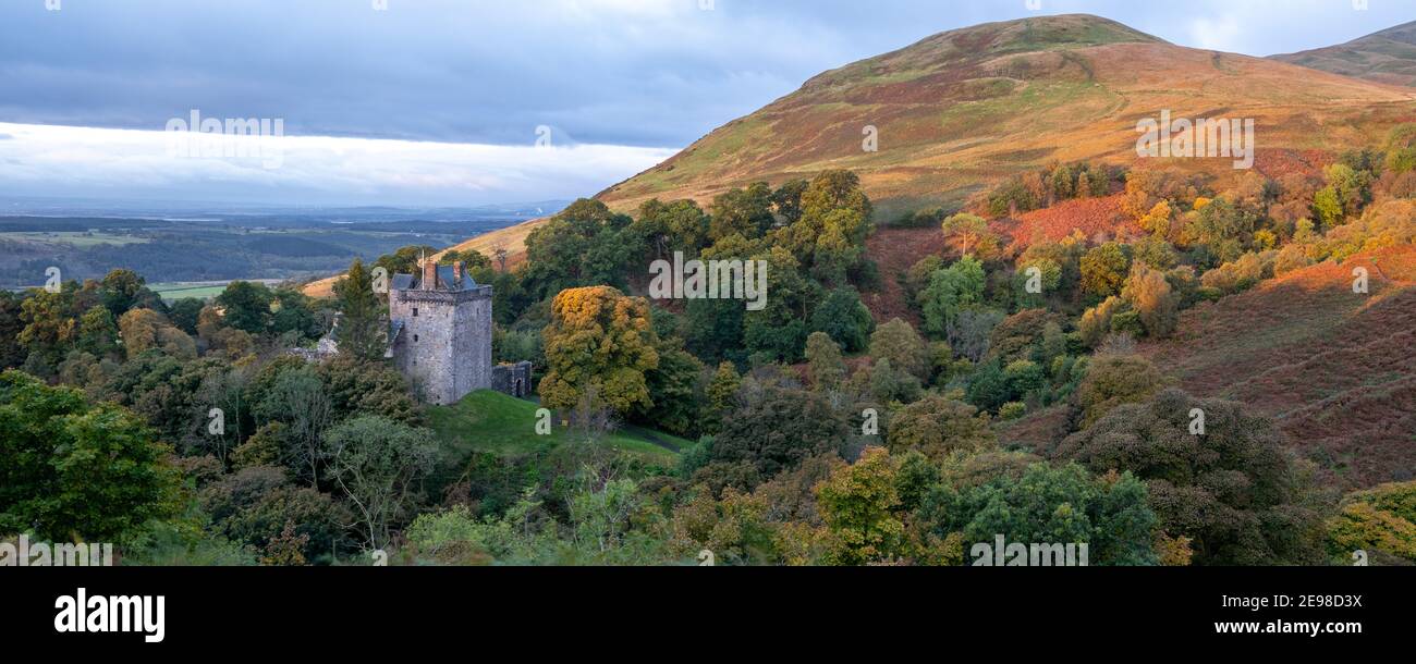 Castle Campbell, Dollaro, Clackmannanshire, Scotland, Regno Unito Foto Stock
