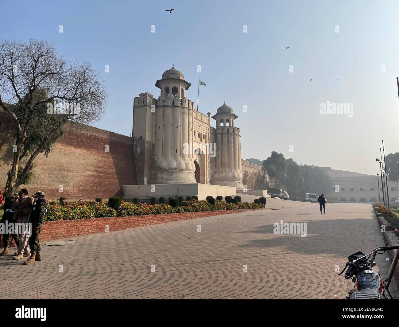 Lahore Shahi Fort e moschea Foto Stock