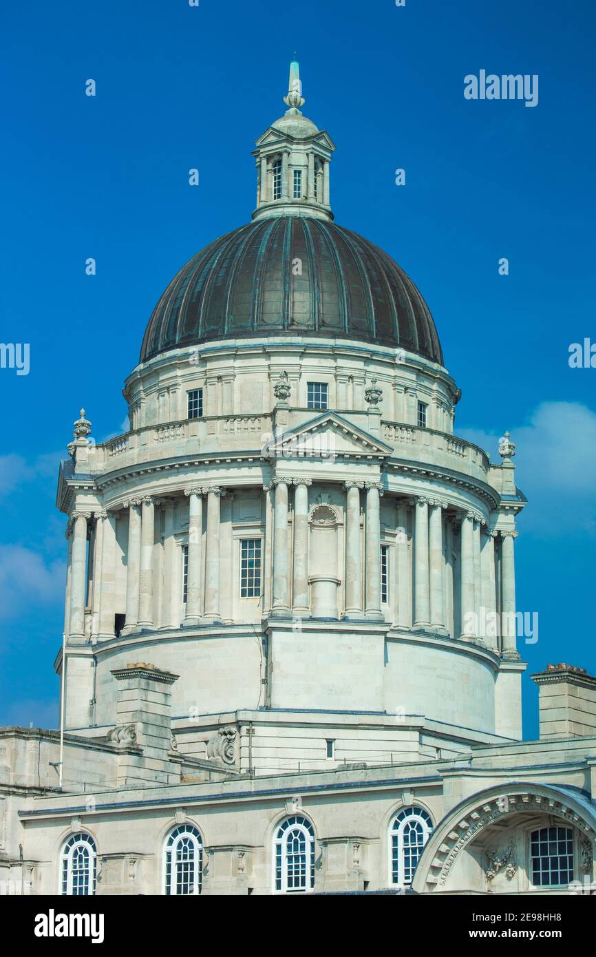 Regno Unito, Inghilterra, Merseyside, Liverpool, il porto di Liverpool edificio - uno dei tre edifici grazie Foto Stock