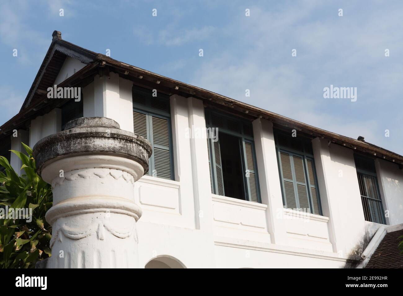 Luang Prabang, residenza coloniale del Laos, a Luang Prabang Foto Stock