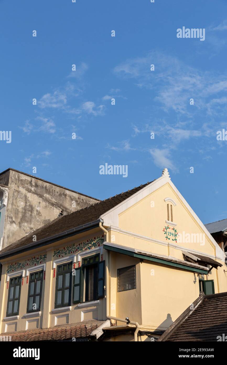 Residenza coloniale, a Luang Prabang Foto Stock