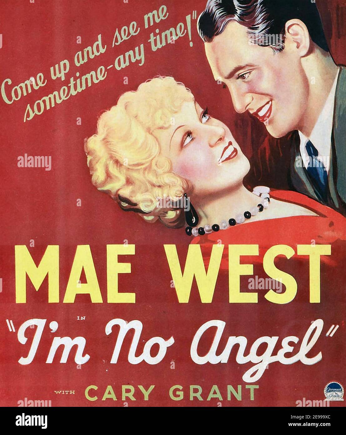 I'M NO ANGEL 1933 Paramount Pictures film con Mae West E Cary Grant Foto Stock