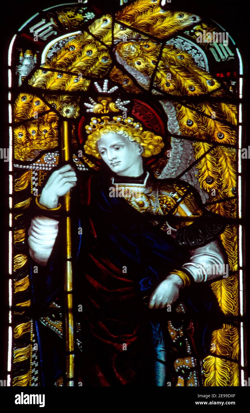 Arcangelo Raphael San Pietro Chiesa Parrocchiale Sud Weald Essex 1888 Foto Stock