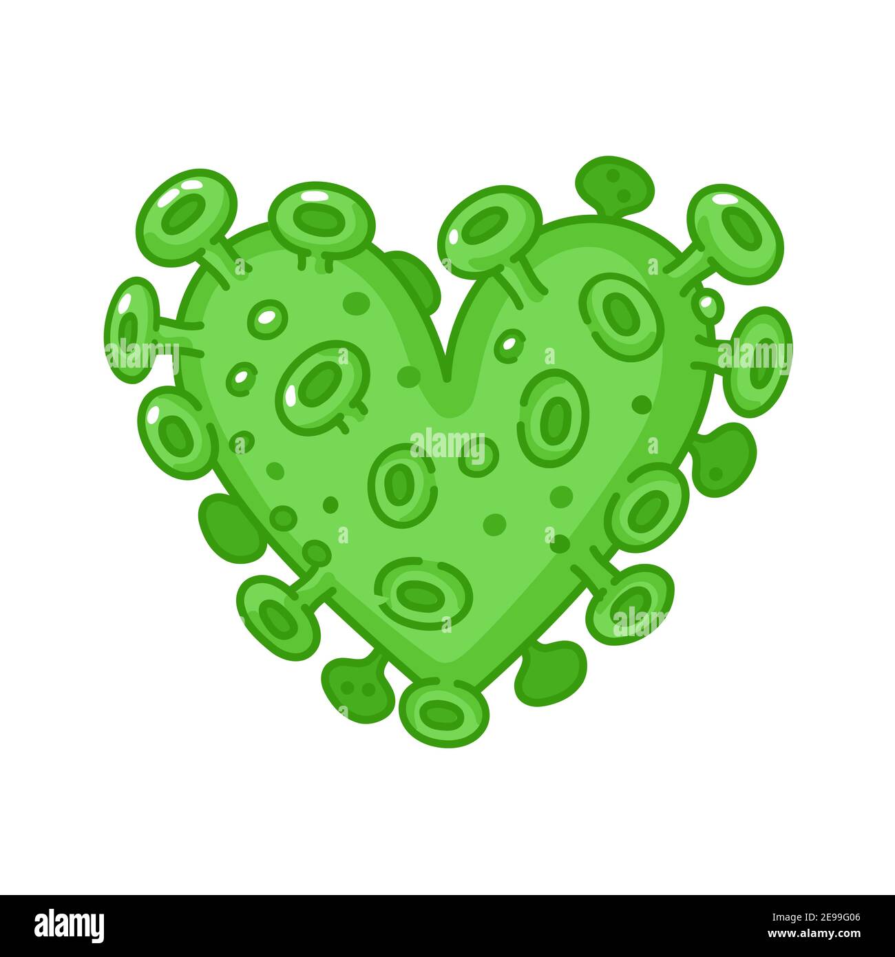 Corona virus cuore. Icona di illustrazione del carattere kawaii della cartoon vettoriale a linea piatta. Isolato su sfondo bianco Illustrazione Vettoriale Corona virus cuore. Icona di illustrazione del carattere kawaii della cartoon vettoriale a linea piatta. Isolato su sfondo bianco Illustrazione Vettoriale