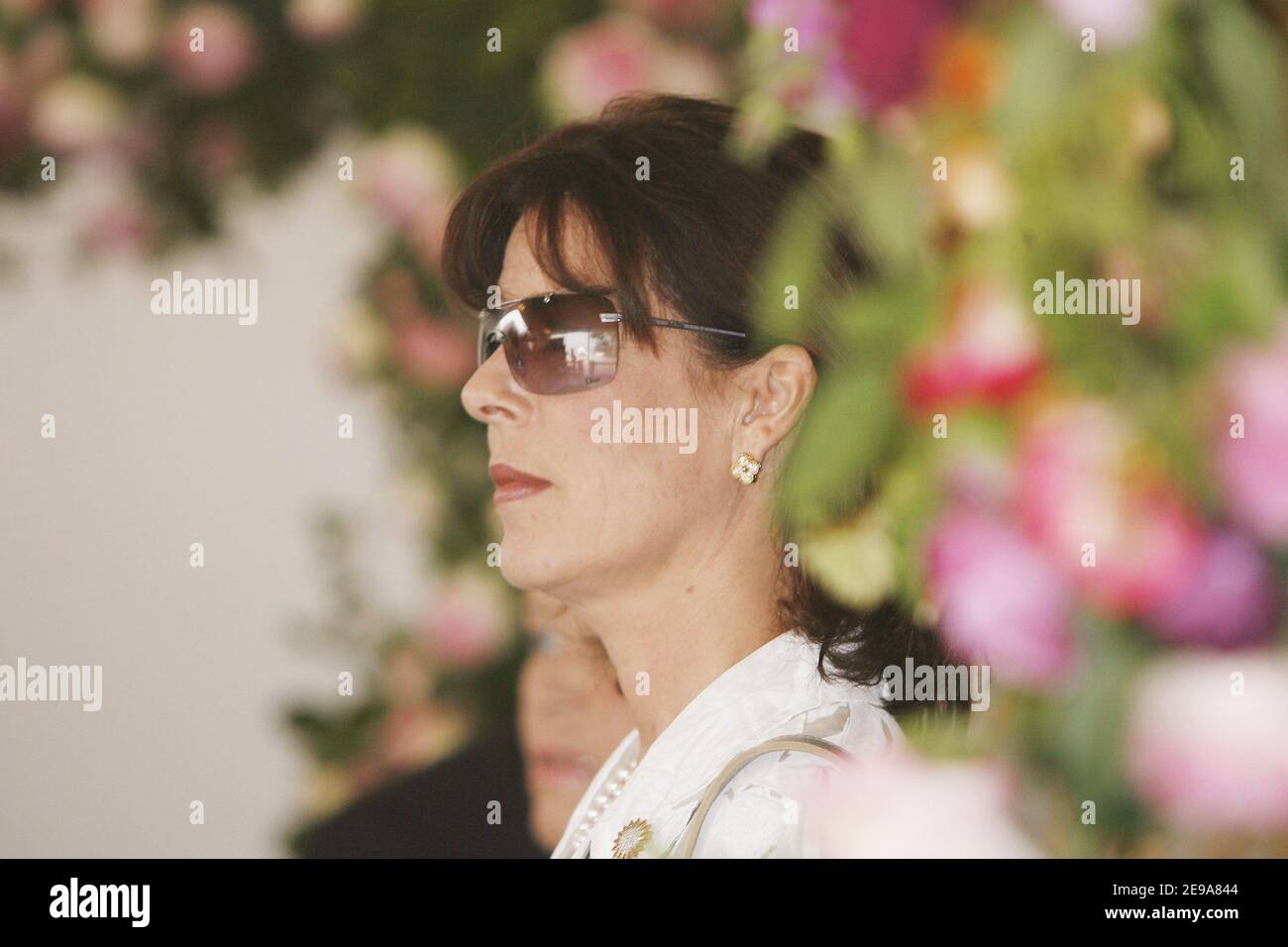 Il Principe Alberto II di Monaco e la Principessa Caroline di Monaco partecipano al 39° Concorso Internazionale dei Bunches di Monaco il 13 maggio 2006. Foto di Nebinger-Orban/ABACAPRESS.COM Foto Stock