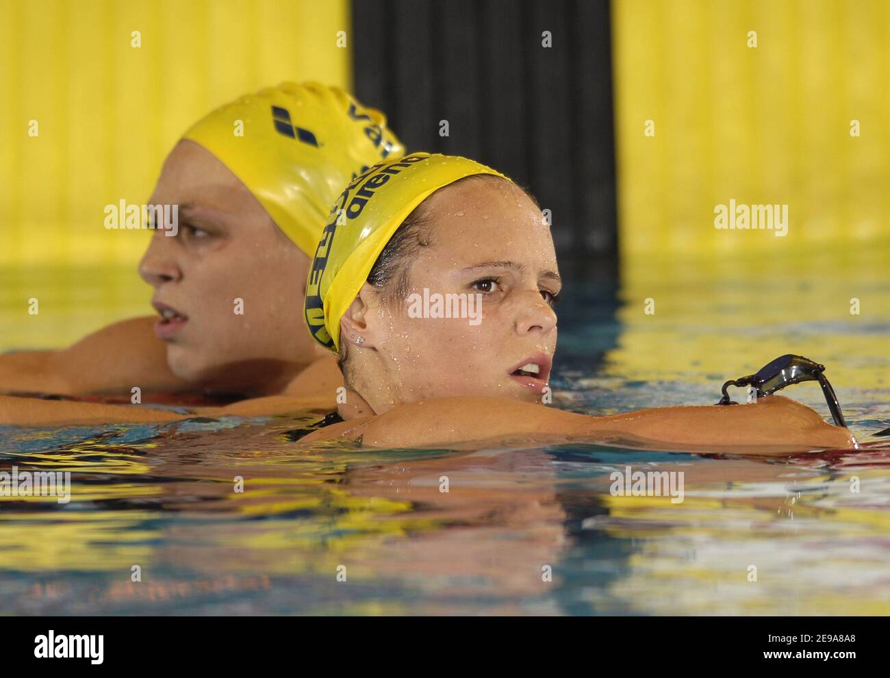 Il francese Laure Manaudou compie 1500 metri di stile libero delle sue donne durante i campionati francesi Open di nuoto a Tours, Francia, il 14 maggio 2006. Foto di Nicolas Gouhier/Cameleon/ABACAPRESS.COM Foto Stock