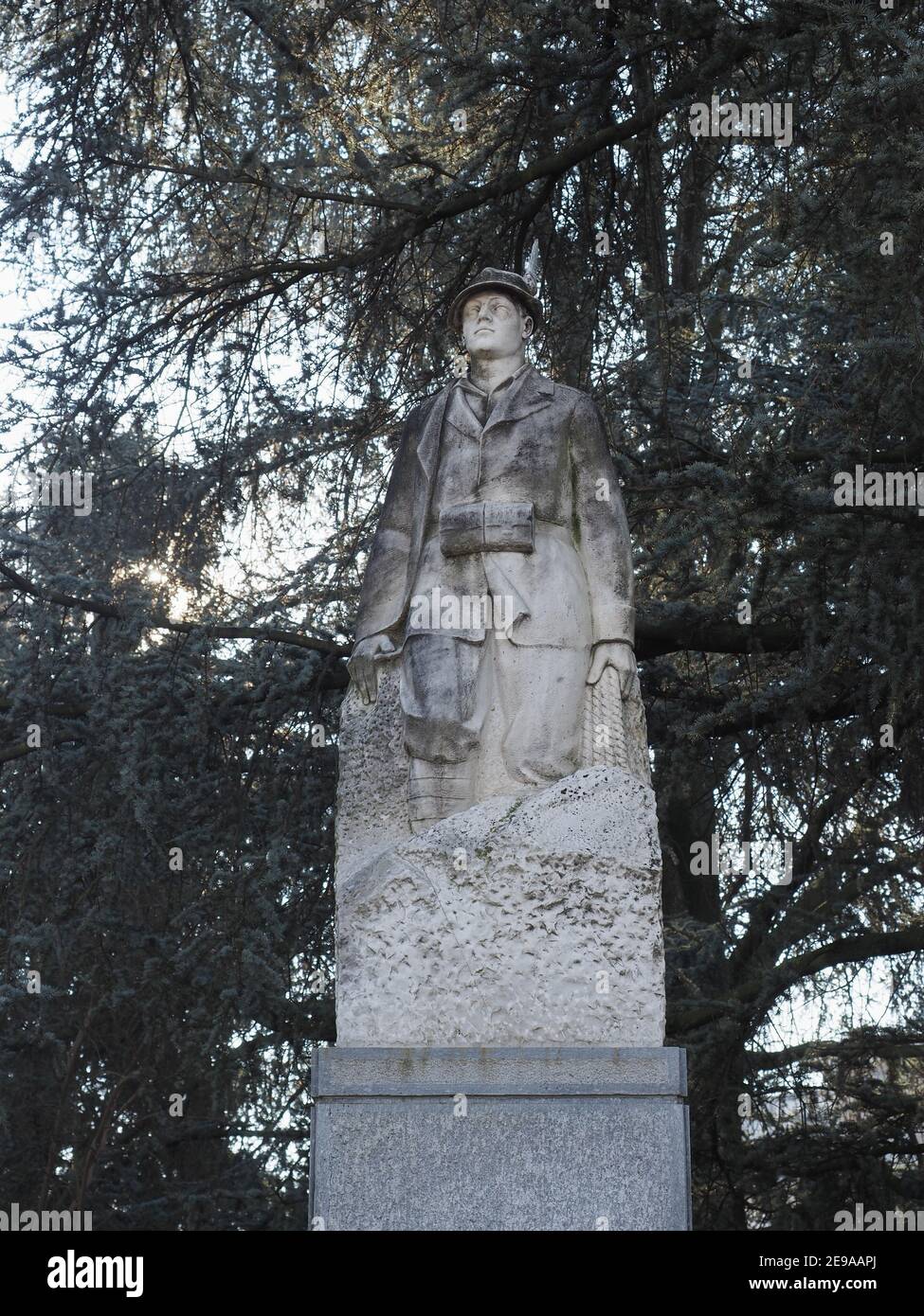 Monumento del soldato Alpini a Settimo Torinese Foto Stock