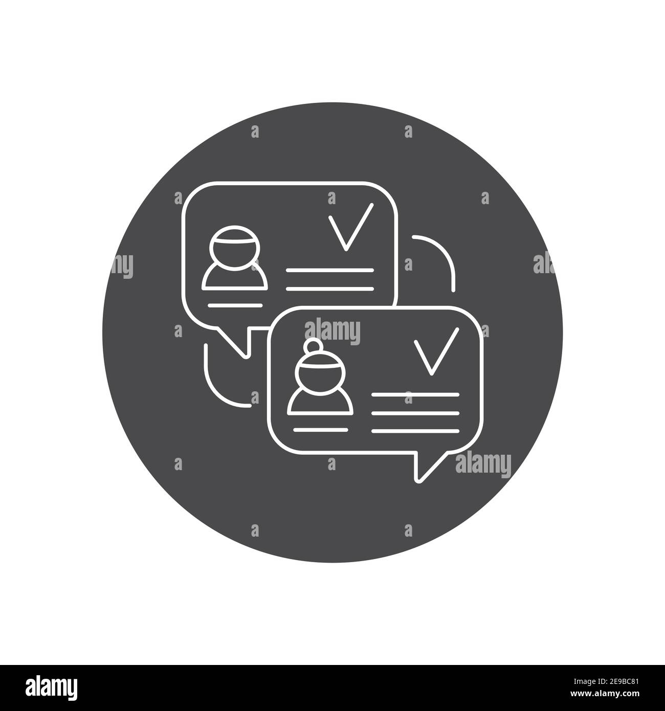 Icona glifo nero del feedback costruttivo. Abilità morbide. Pittogramma per Web, app mobile, promo. Elemento di progettazione UI UX Illustrazione Vettoriale