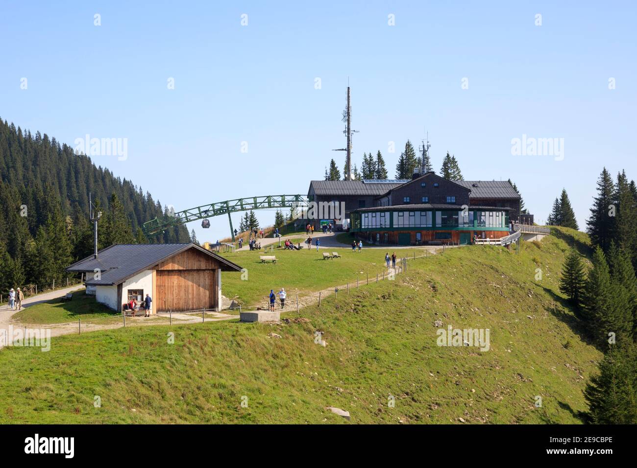 Stazione di montagna sul Monte Wallberg, Baviera, Germania, Europa Foto Stock