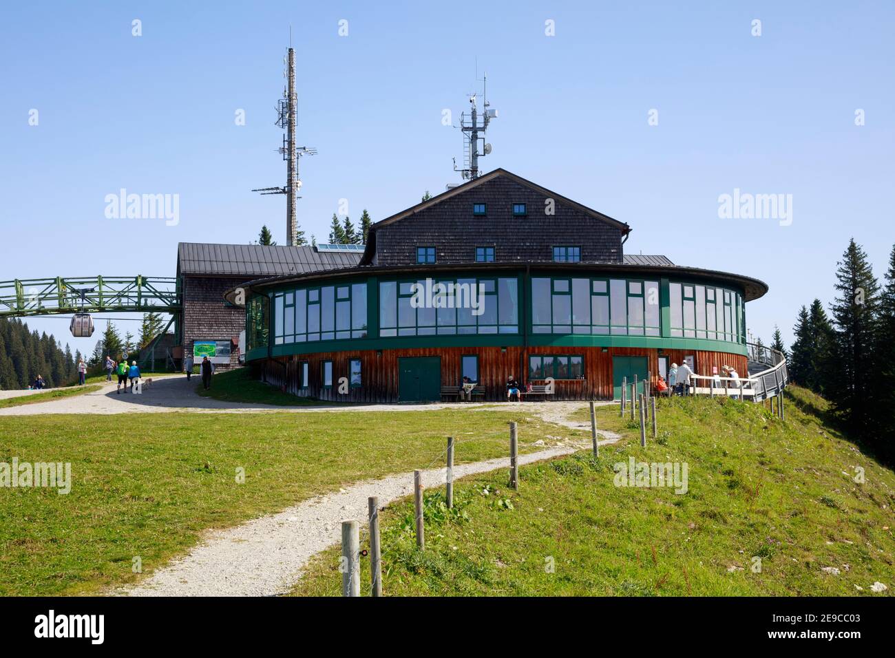 Stazione di montagna sul Monte Wallberg, Baviera, Germania, Europa Foto Stock