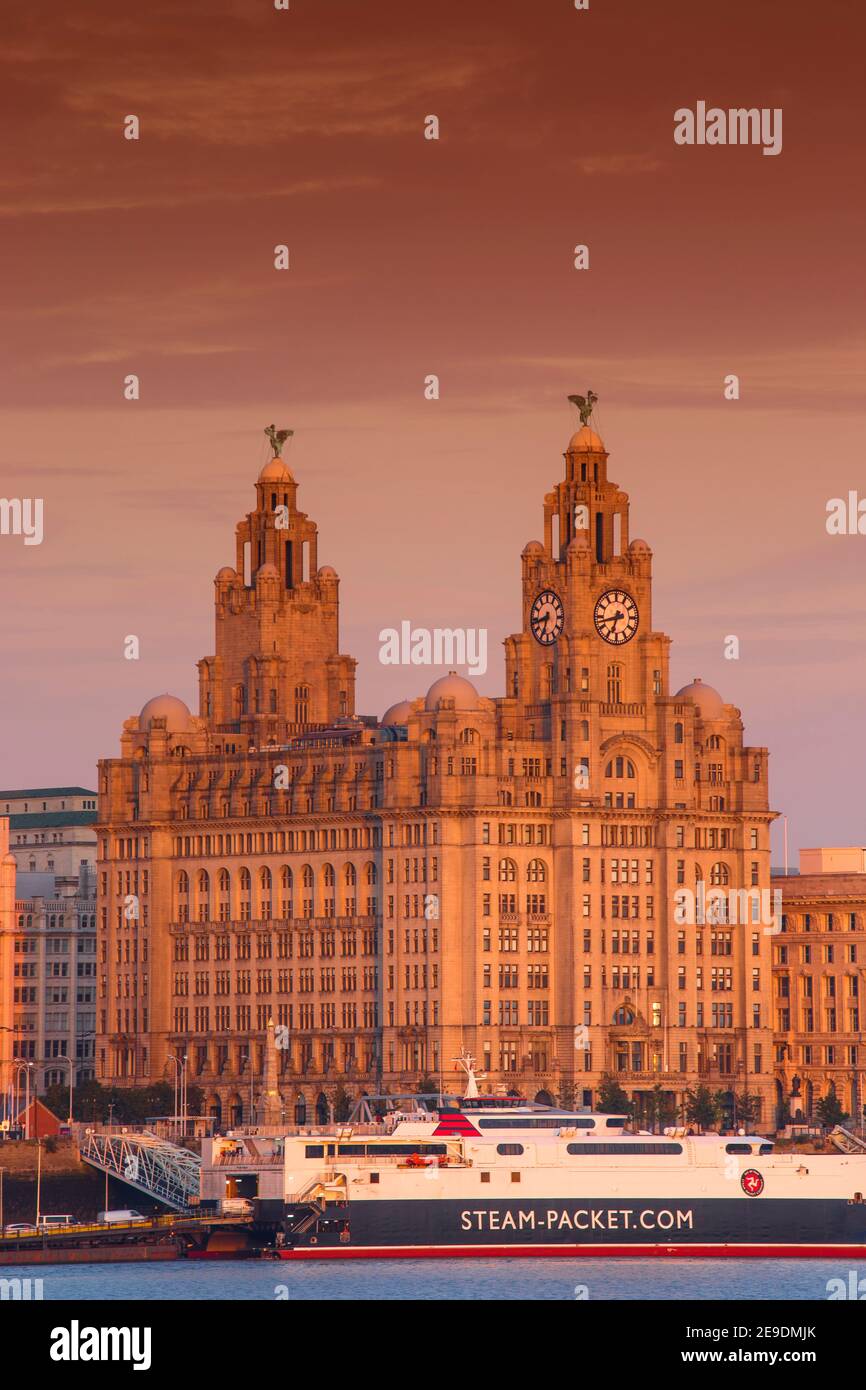 Regno Unito, Inghilterra, Merseyside, Liverpool, vista dell'edificio 3 Graces Foto Stock