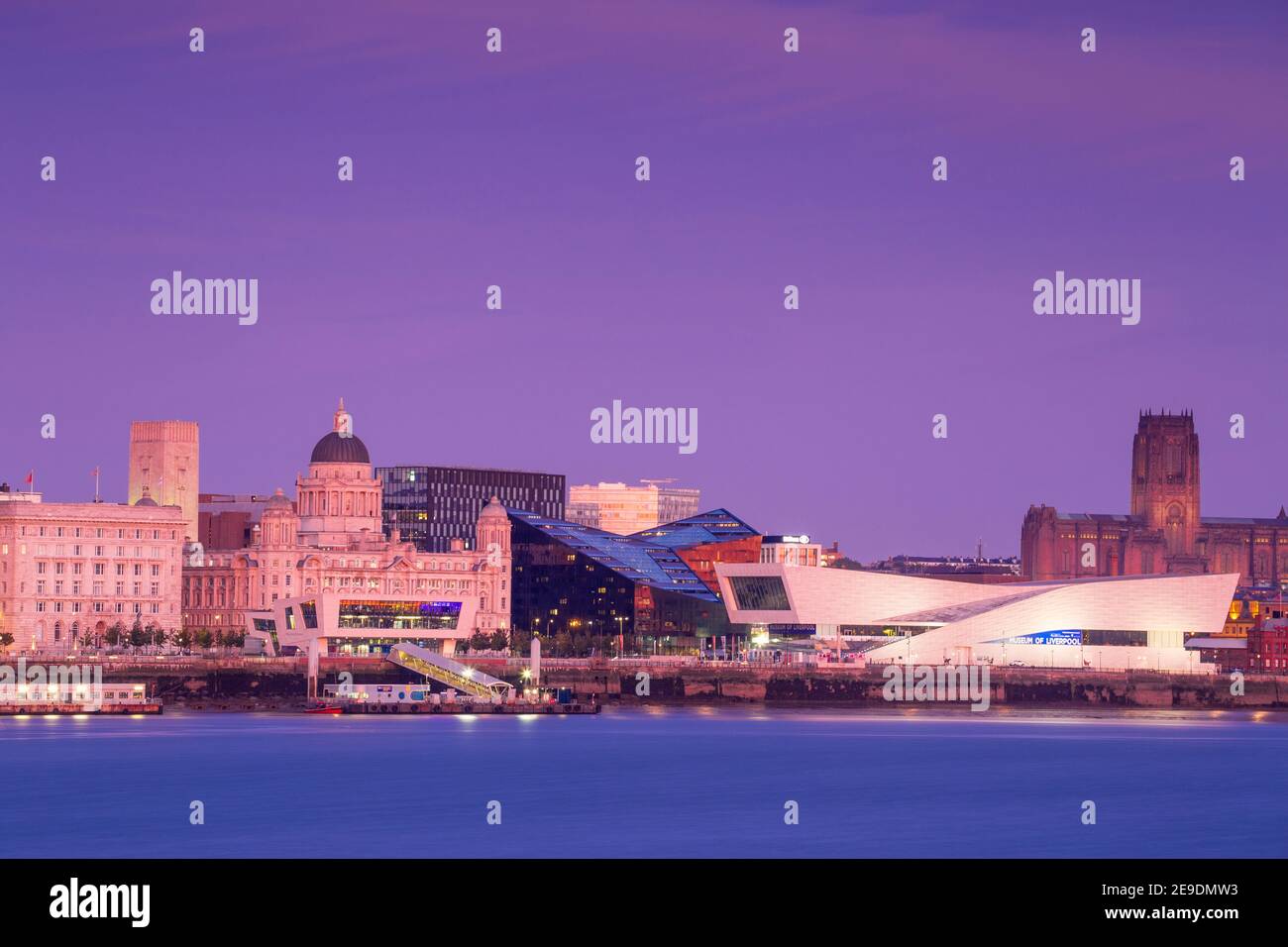 Regno Unito, Inghilterra, Merseyside, Liverpool, vista sullo skyline di Liverpool Foto Stock