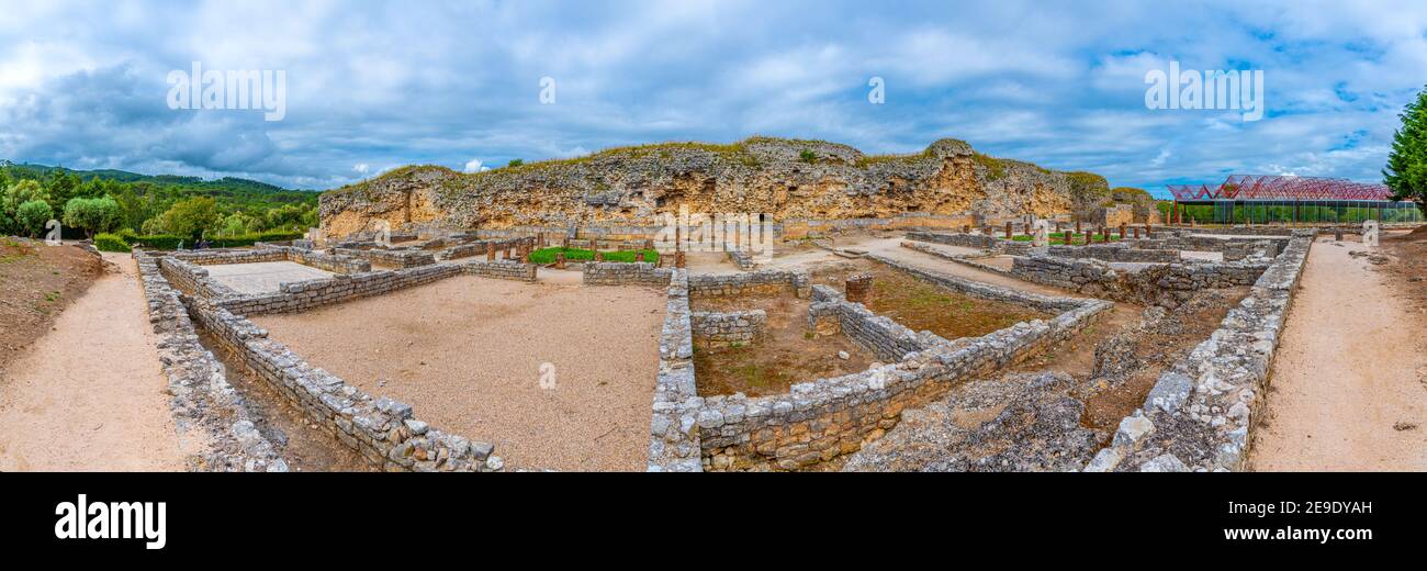 Rovine romane di Conimbriga vicino Coimbra in Portogallo Foto Stock