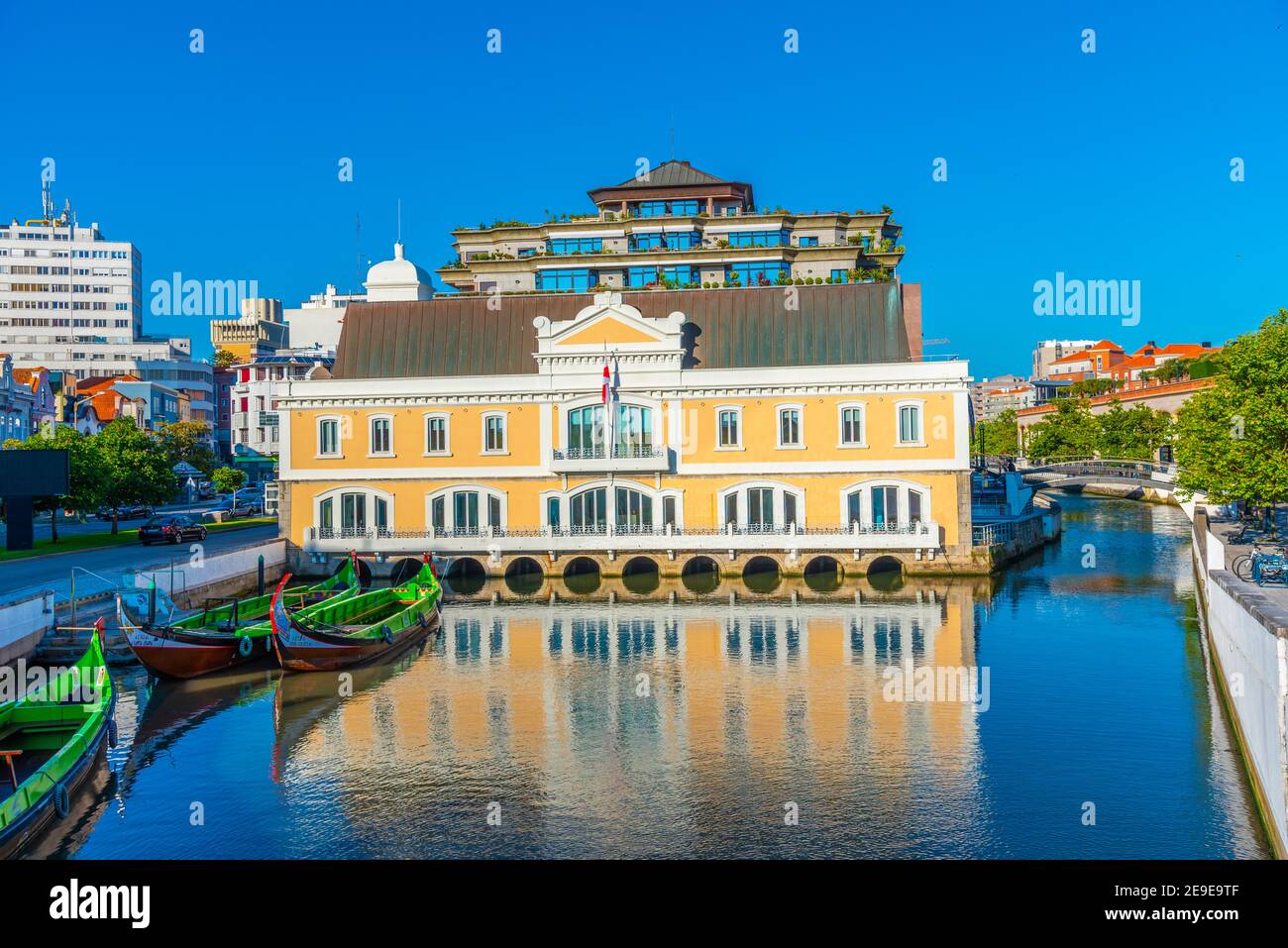 Assemblea comunale nel centro di Aveiro, Portogallo Foto Stock