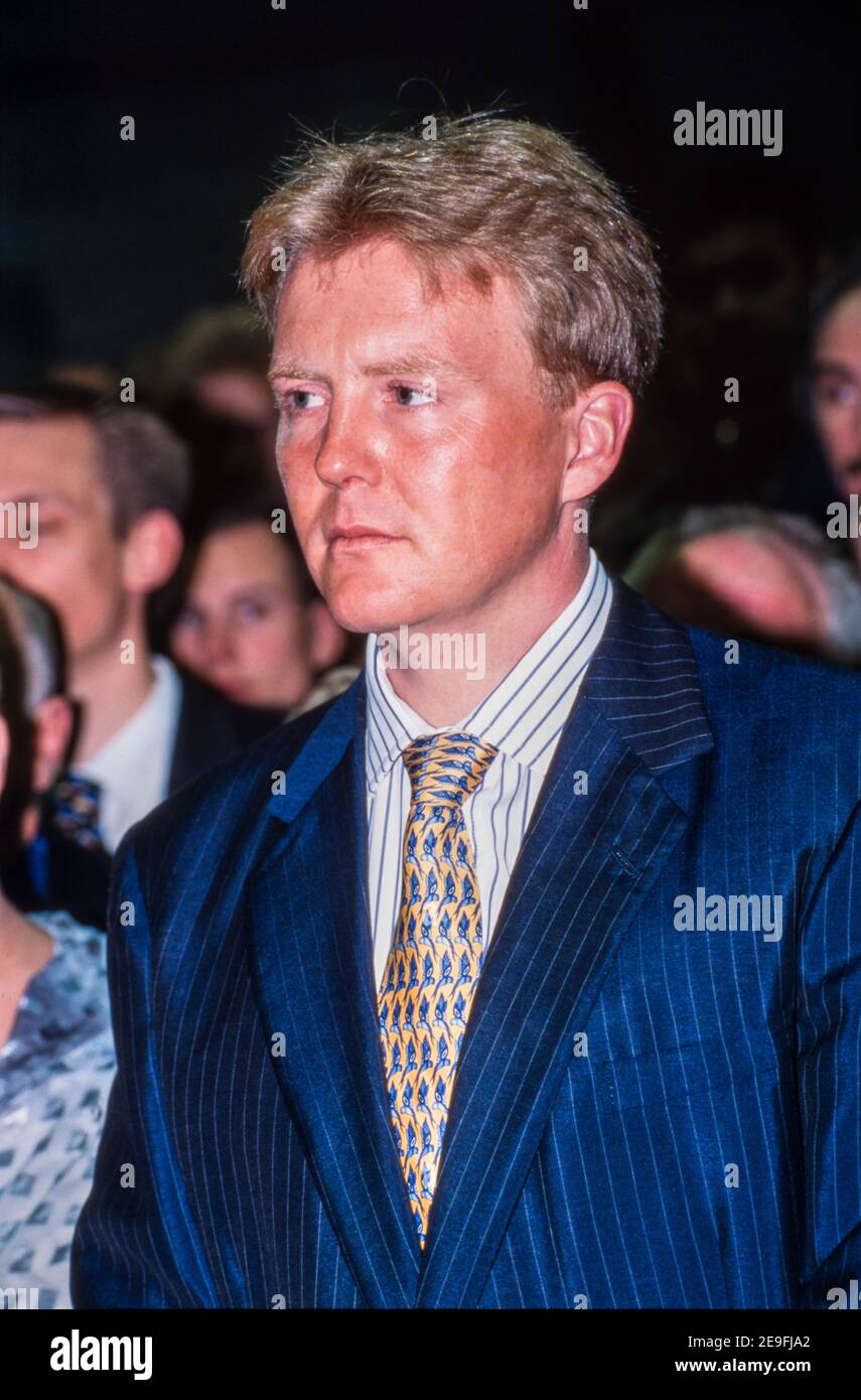 DIEREN, PAESI BASSI - Apr 07, 1999: Principe Willem-Alexander figlio della regina olandese Beatrix a quel tempo. Foto Stock