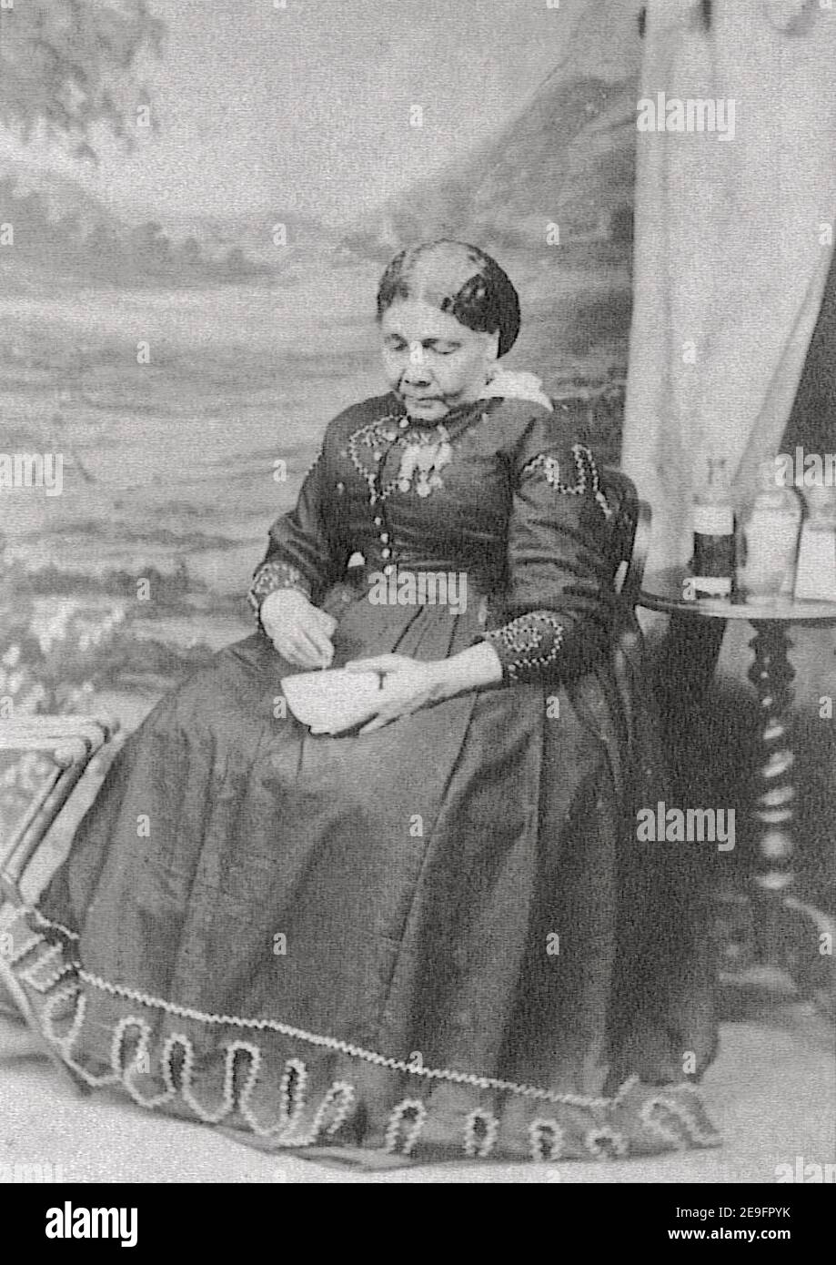Ritratto d'epoca di Mary Seacole, pioniera dell'infermiera britannica Jamiacan, eroe di molti durante la guerra in Crimea. Foto Stock