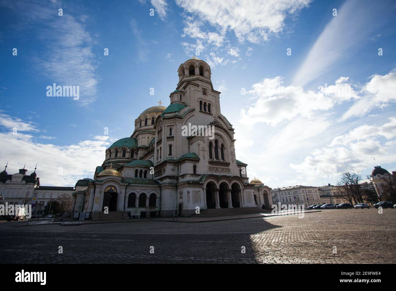 Alexander Nevsky Cattedrale nella città di Sofia, Bulgaria Foto Stock