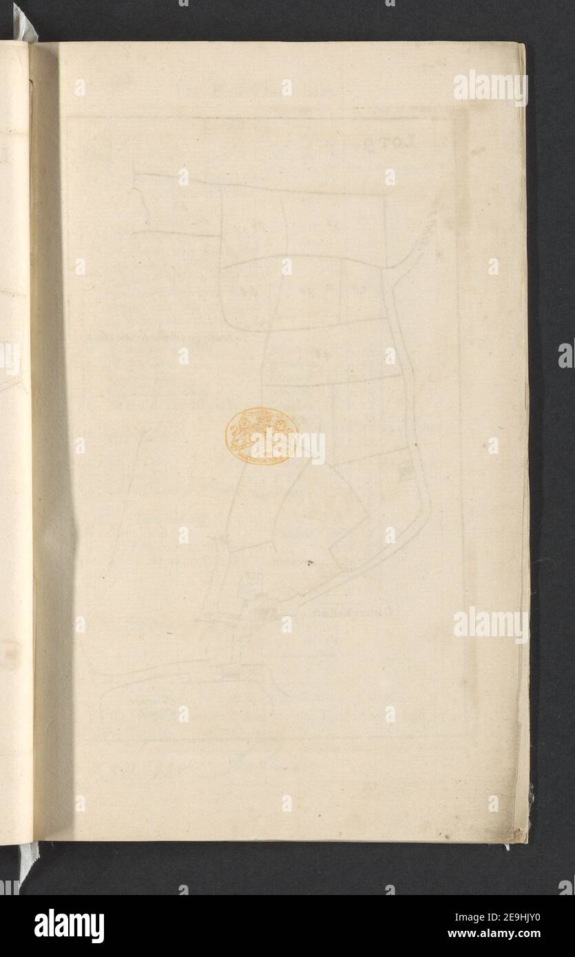 Un CATALOGO di tutte LE TERRE DEMESNE (con le varie erezioni su di esso) DEL più Nobile Guglielmo, duca di Powis, DECEDUTO, situato nella PARROCCHIA, e all'interno del MANIERO di Hendon, nella contea di Middlesex autore Messeder, Isaac 29.20.d. Luogo di pubblicazione: [Londra] Editore: Cataloghi stampati, con piani di ogni lotto, possono essere avuti del Sig. Messeder, a North-End, e a MR. Langford's nella Grande Piazza sopra., Data di pubblicazione: [1756.] Tipo di articolo: 18 mappe mezzo: Incisione su copperplate dimensioni: 23.7 x 14.8 cm ex proprietario: Giorgio III, Re Foto Stock