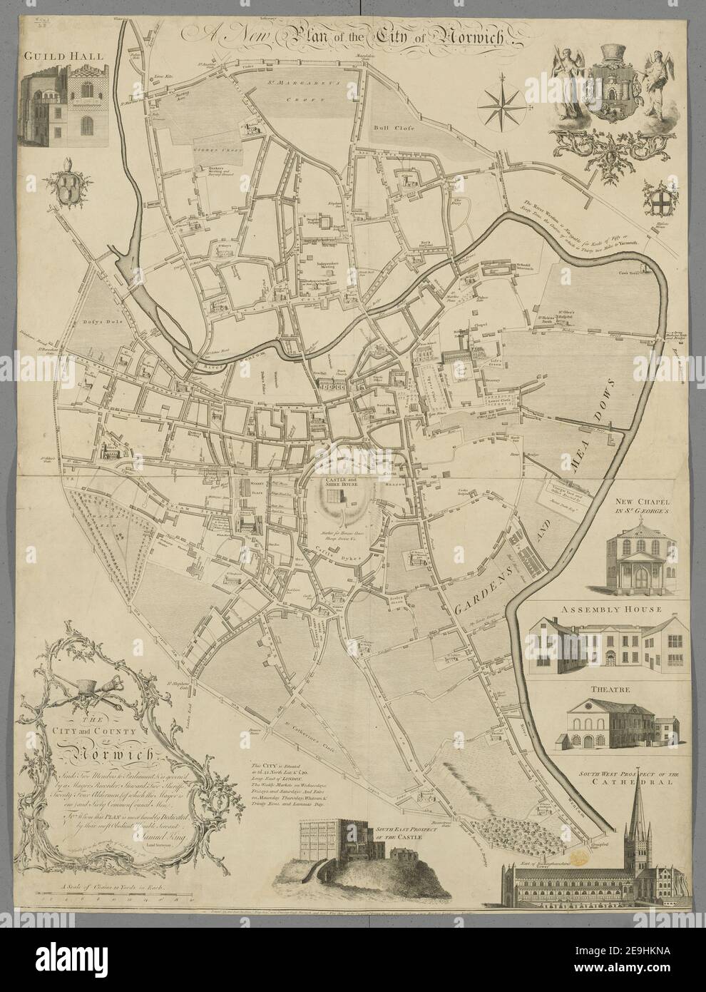 Mappa di norwich immagini e fotografie stock ad alta risoluzione Alamy