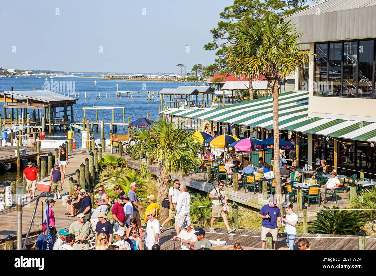 Alabama Orange Beach Zeke's Landing Red Snapper Tournament, marina ristorante Cotton Bayou, Foto Stock