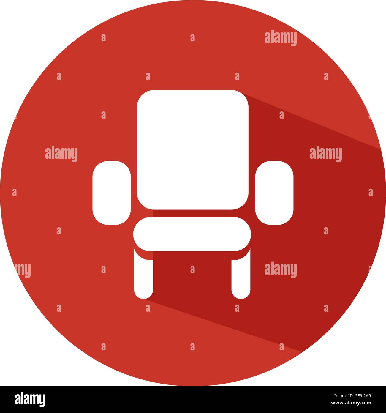 Sedia da cinema, illustrazione, vettore su sfondo bianco. Illustrazione Vettoriale