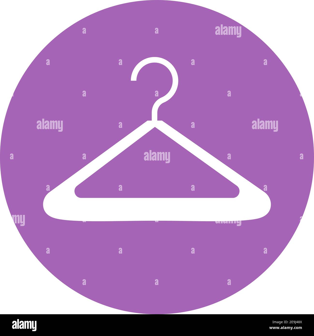 Appendiabiti bianco, illustrazione, vettore su sfondo bianco. Illustrazione Vettoriale