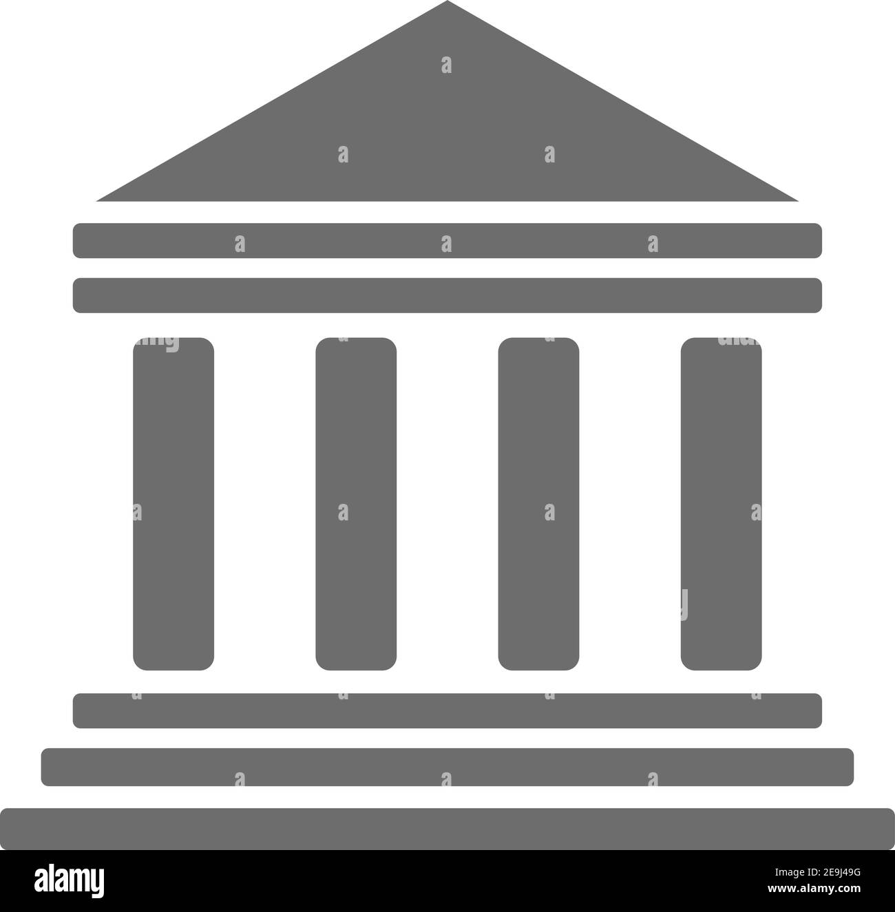 Edificio della giuria, illustrazione, vettore su sfondo bianco. Illustrazione Vettoriale