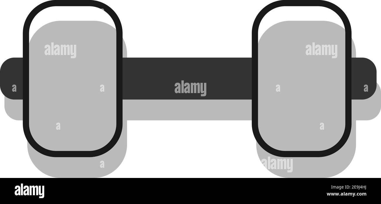 Sollevamento pesi, illustrazione, vettore su sfondo bianco. Illustrazione Vettoriale