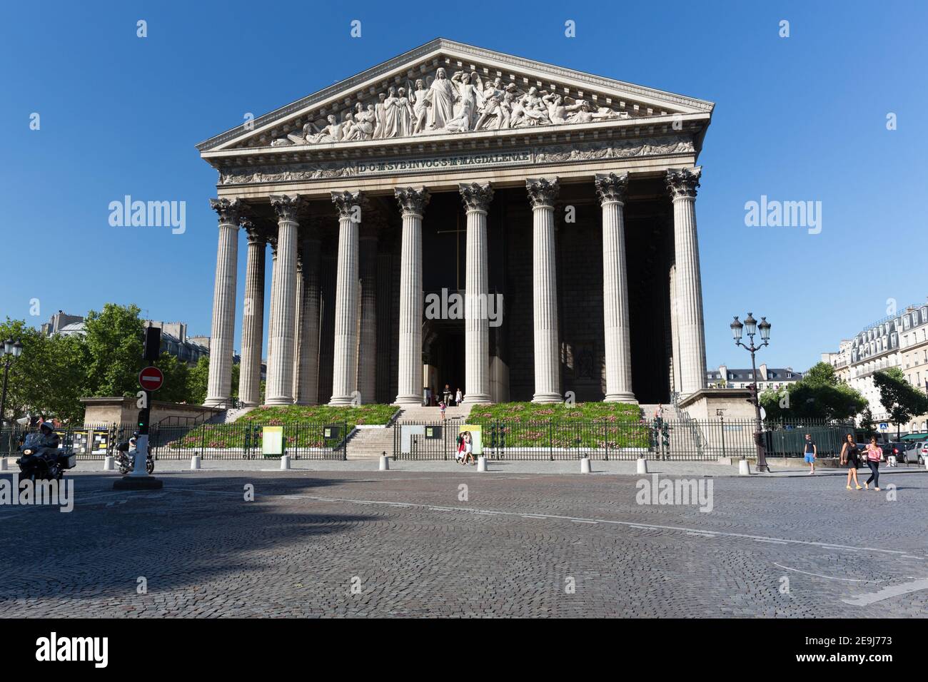 Parigi, Francia Chiesa la Madeline, o l’Eglise Sainte-Marie-Madeleine Foto Stock