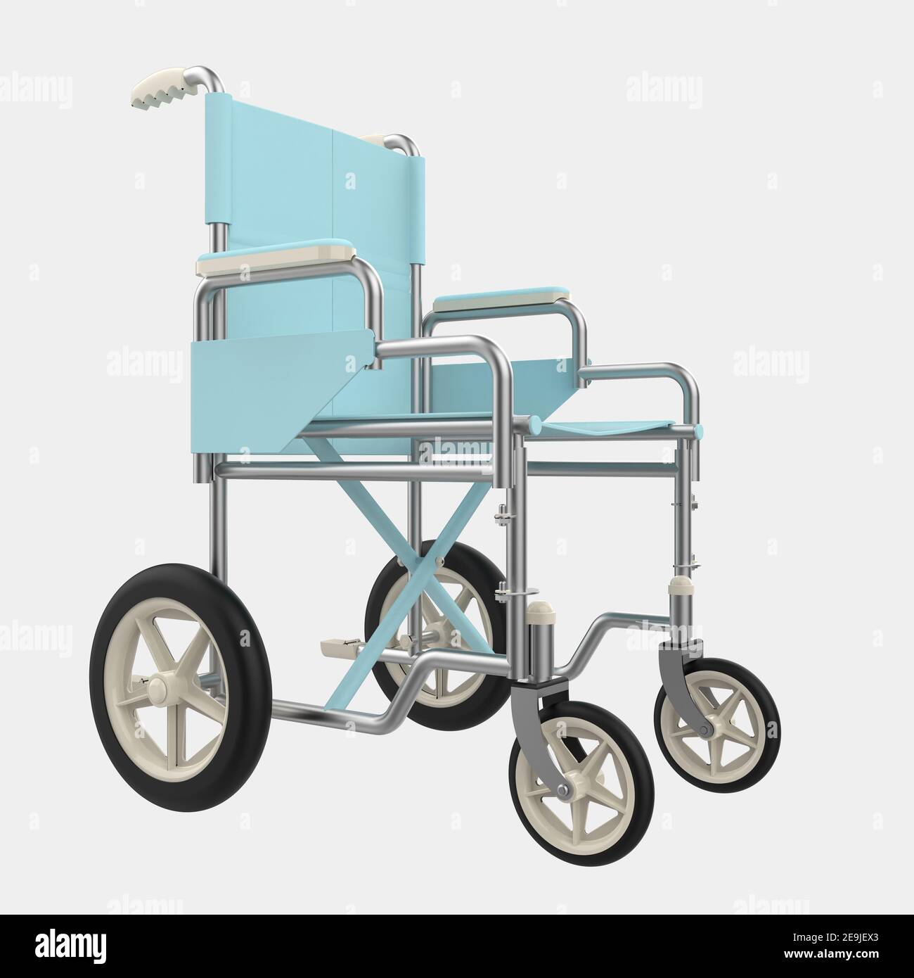 Sedia a rotelle ospedaliera isolata sullo sfondo. rendering 3d -  illustrazione Foto stock - Alamy