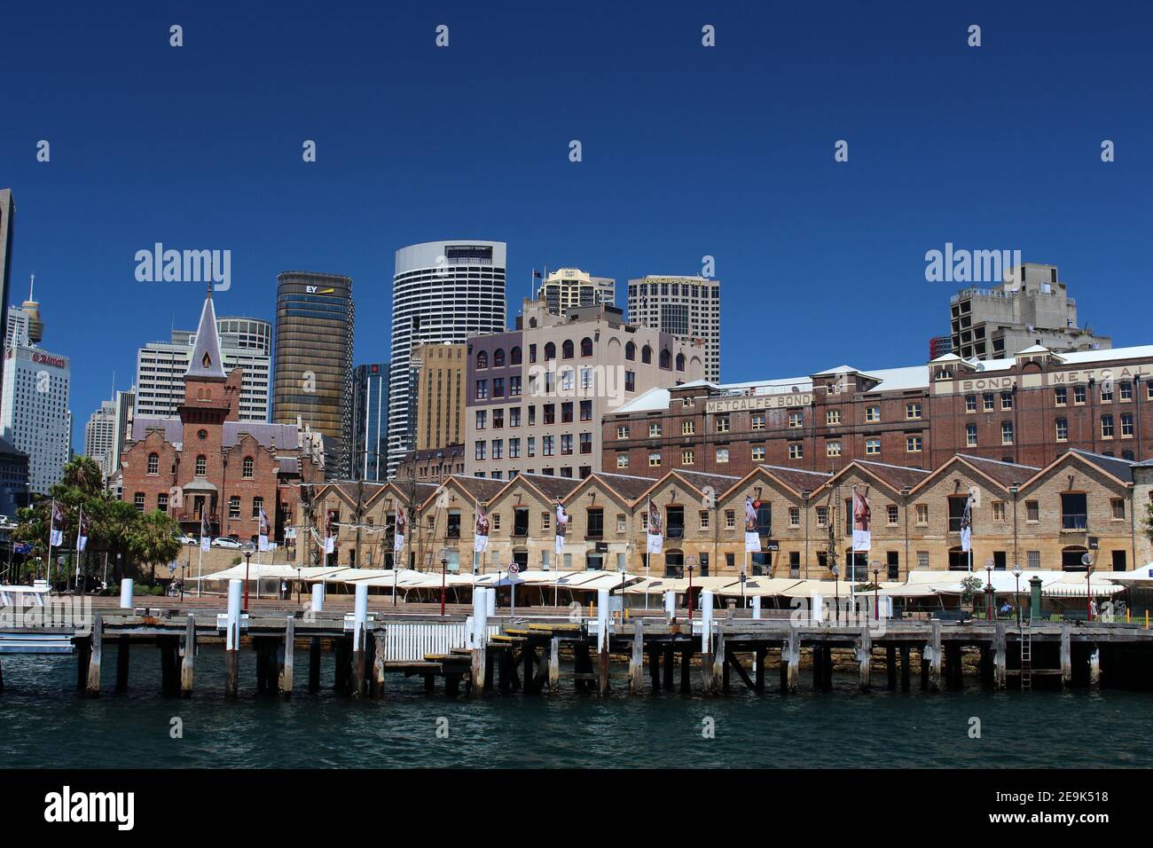 The Rocks, skyline di Sydney, Australia Foto Stock